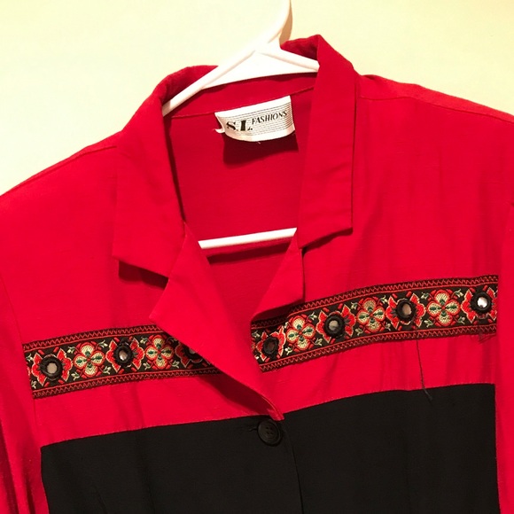 Vintage 90s blazer jacket shoulder pad moment - Picture 3 of 3